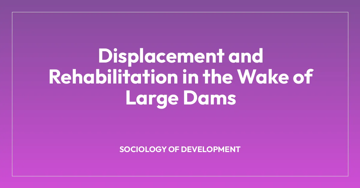 Displacement and Rehabilitation in the Wake of Large Dams